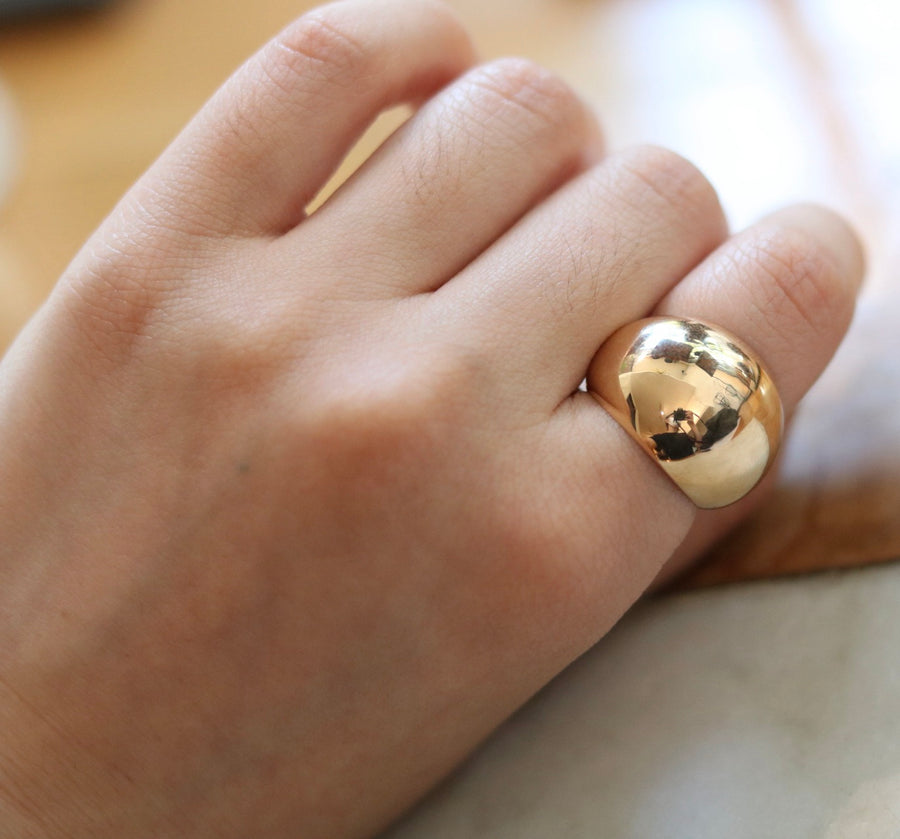 Gold Dome Ring