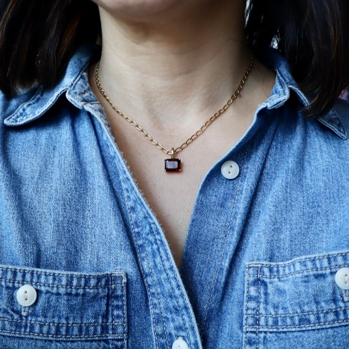 Garnet Gem Necklace
