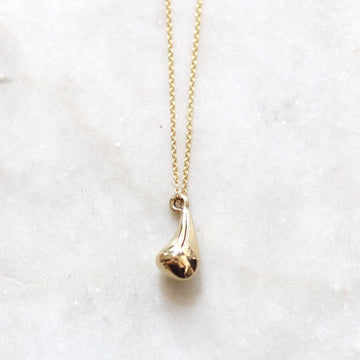 Bronze Tear Pendant Necklace