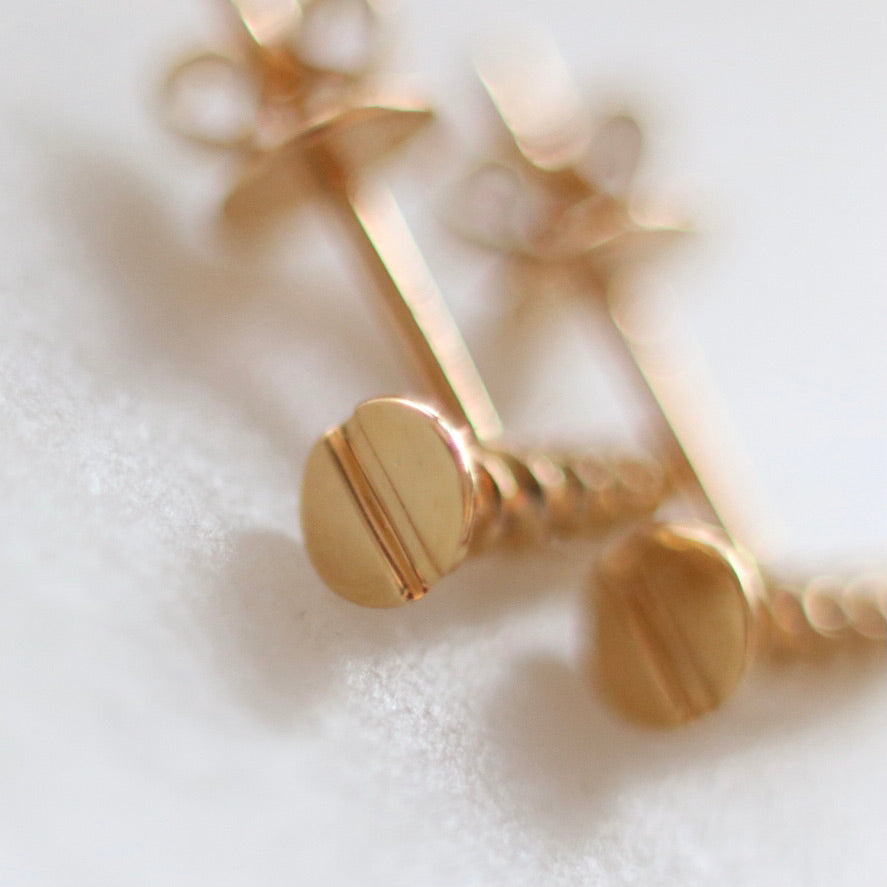 Diamond Screw Earring (Single)