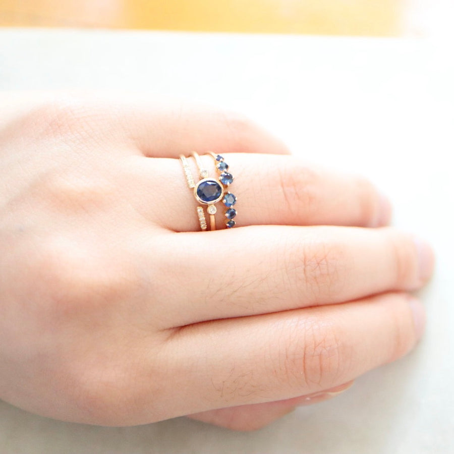 Kura Sapphire and Diamond Ring