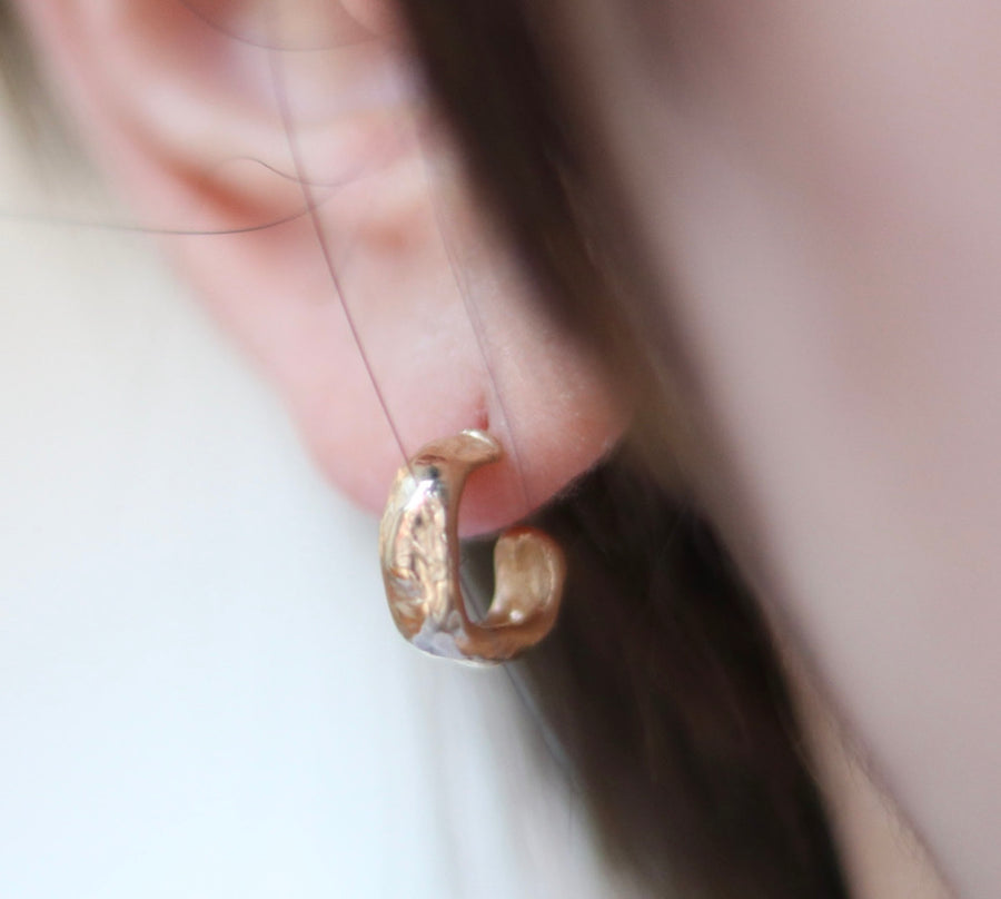 Gion Gold Hoop Earrings