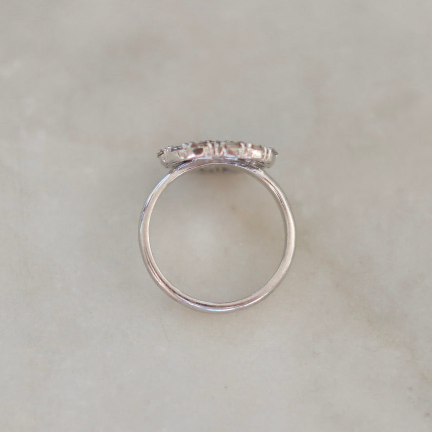 Taiyo Brown Diamond Cluster Ring / Silver