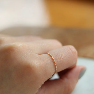 Skinny Twisted Wire Ring