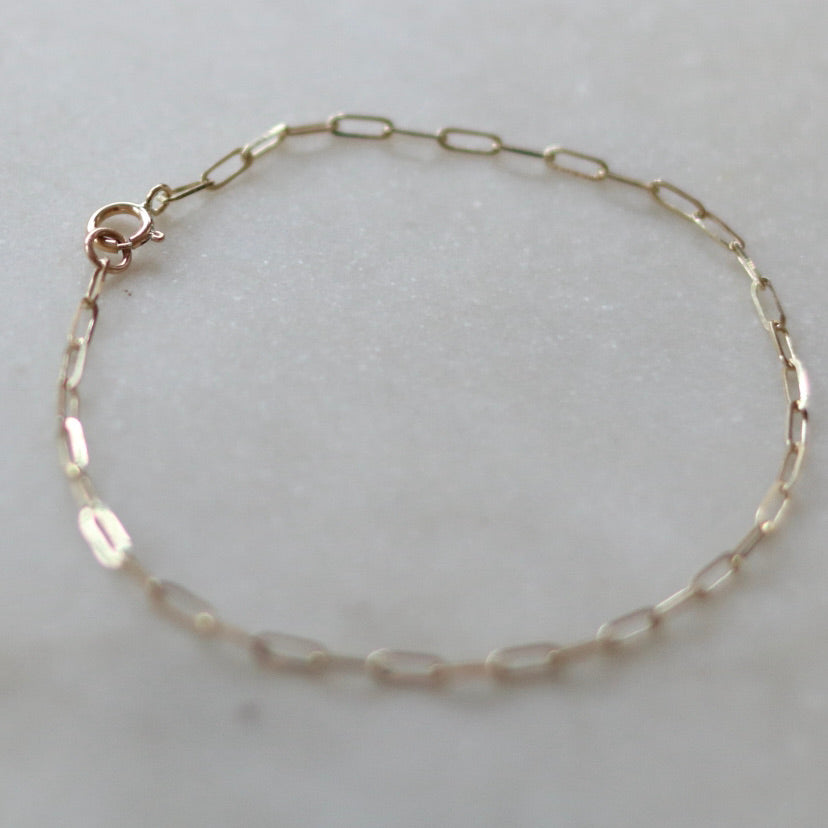 1.8 mm width Reflection LInk Bracelet