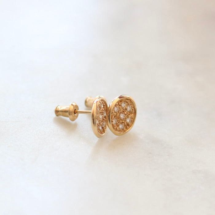 Seven Diamond Pave Diamond Earrings