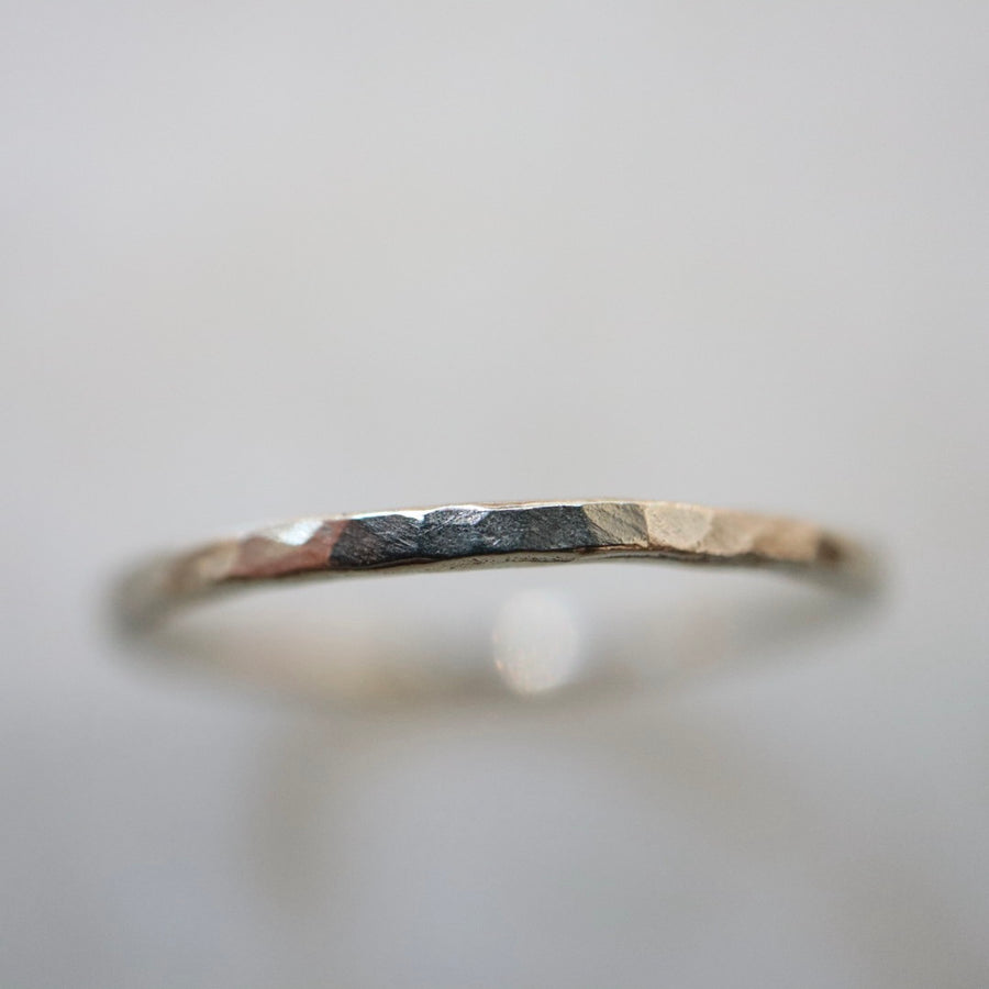 Everyday Hammered Gold Ring