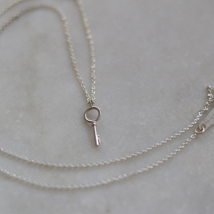 Silver Key Necklace