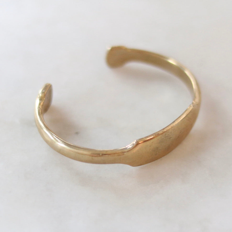 Men's Brass ID Cuff Bracelet