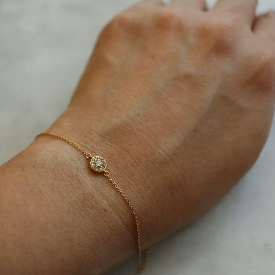 Diamond Disc Bracelet