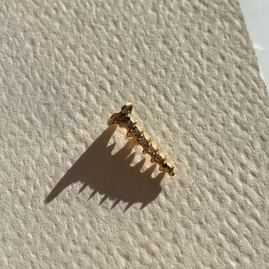 Diamond Screw Earring (Single)