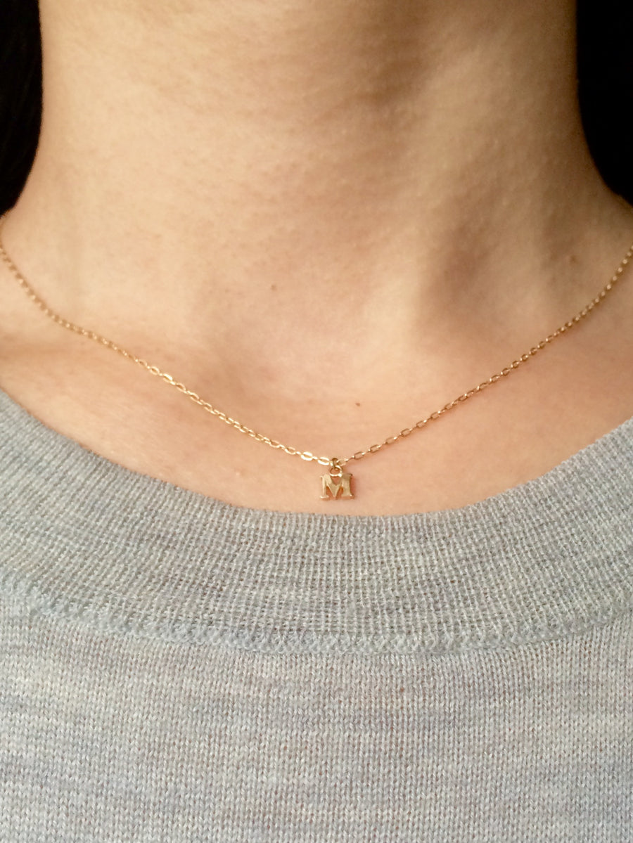 Tiny Alphabet Necklace