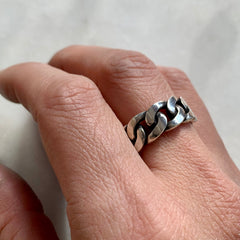 Wide Cuban Chain Ring