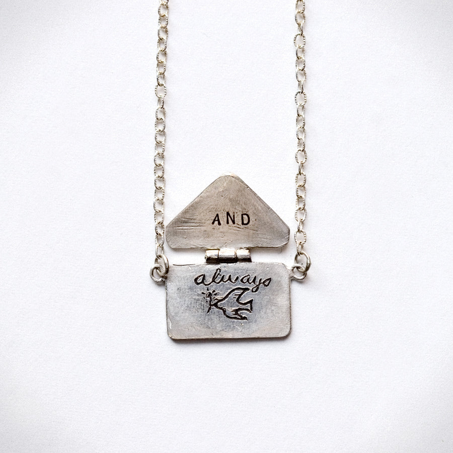 Silver Letter Necklace