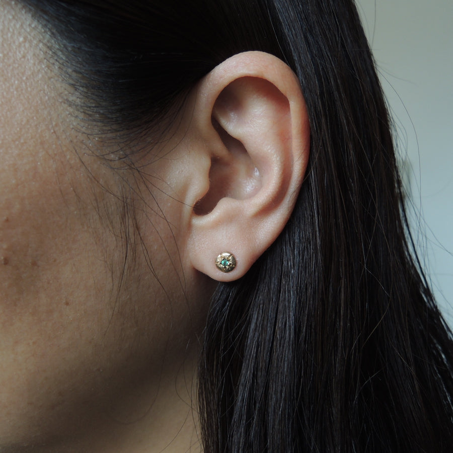 Emerald Beaded Earring