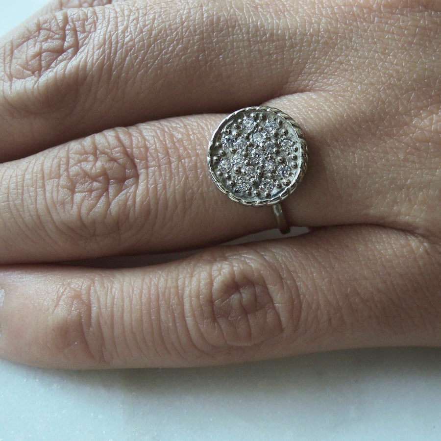Sunshine Diamond Pave Ring