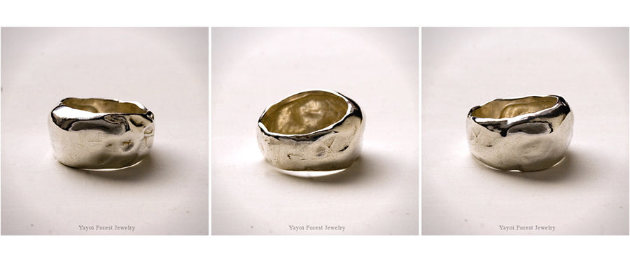 Wide Fluid Ring Silver