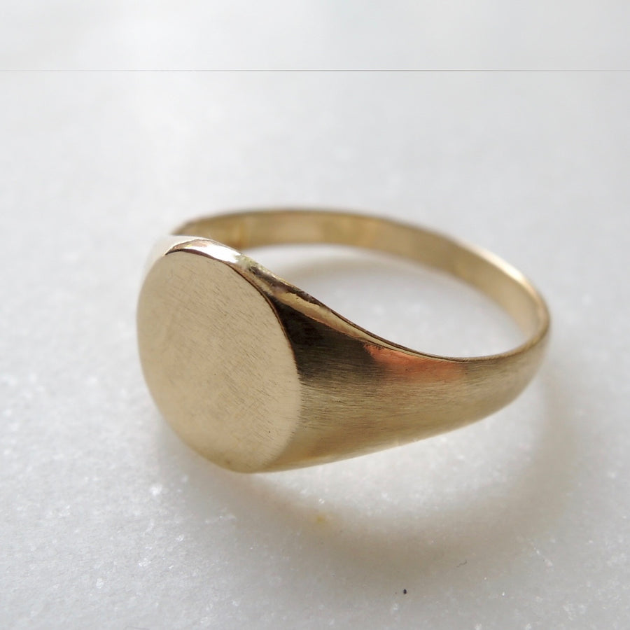 Round Face Signet Ring