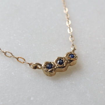 Sapphire Trio Necklace