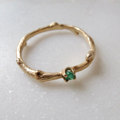 Emerald Branch Ring
