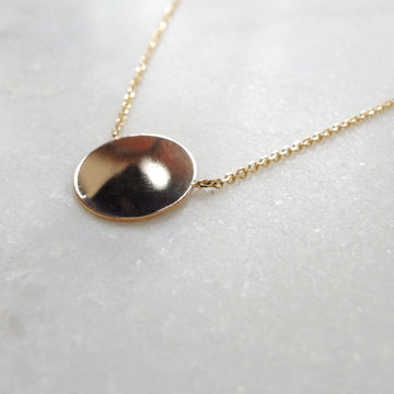 Gold Disc Necklace