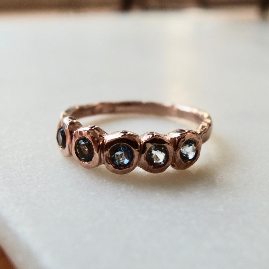 Blue Water in Pond Ring
