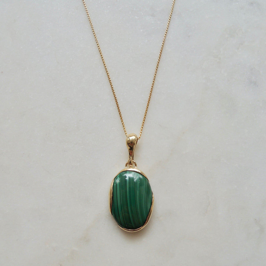 Malachite Ovo Necklace