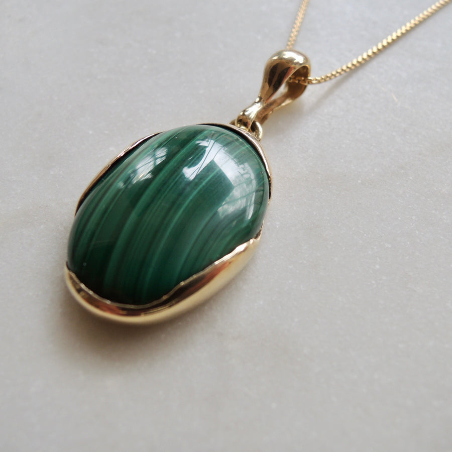 Malachite Ovo Necklace