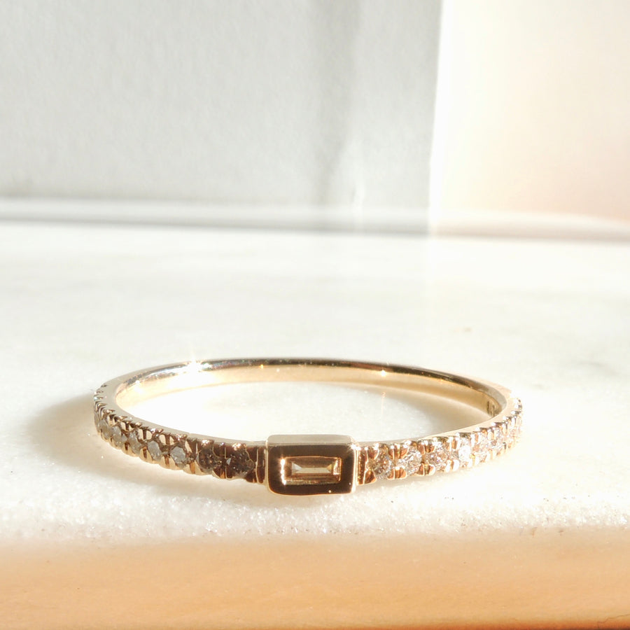 Mikage Baguette Diamond Band