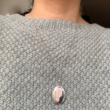 Oval Locket Necklace