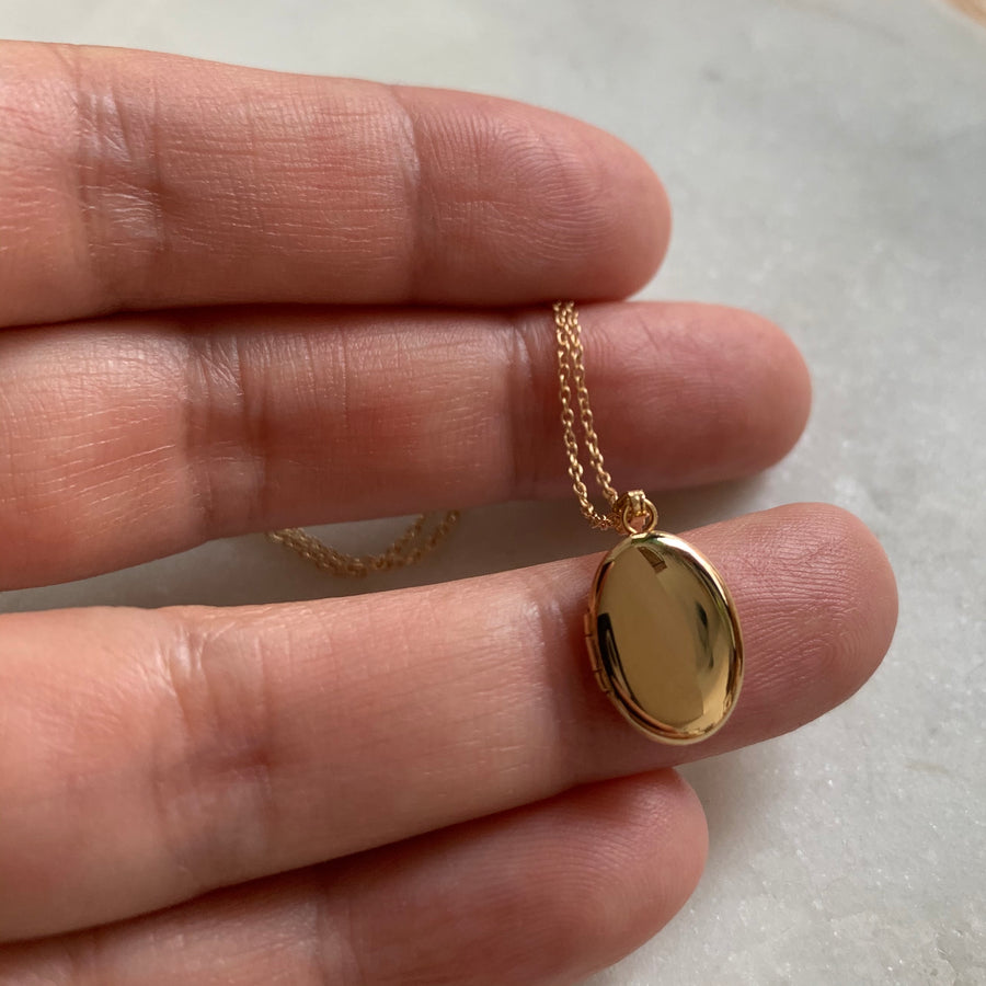 Gold Locket Necklace