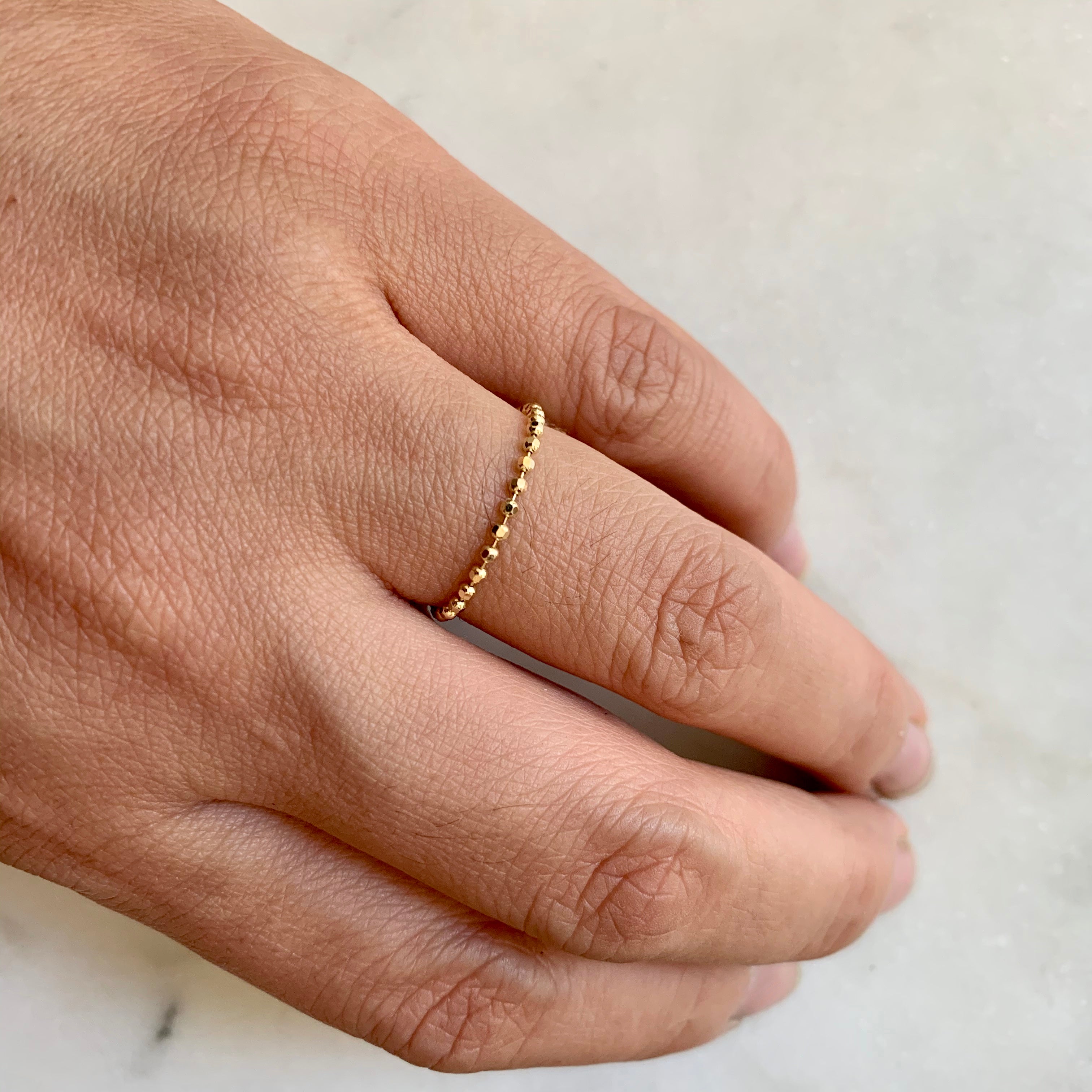 Ball chain ring hotsell