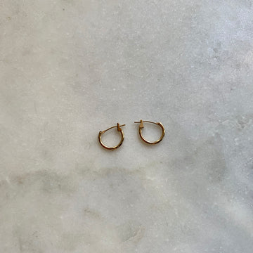 10 mm Gold Hoop Earrings
