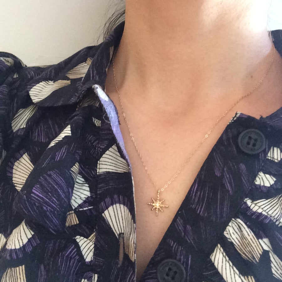 Twinkle Diamond Star Necklace