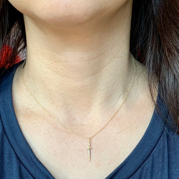 Gold Dagger Necklace