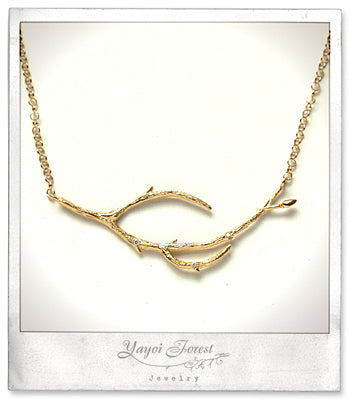 Diamond Gold Branch Necklace